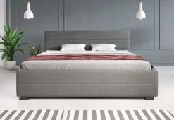 Loox - Tweepersoonsbed met 4 lades - Stof grijs - 180x200 cm
