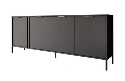 Loren - Dressoir - Antraciet - 203x40x81 cm
