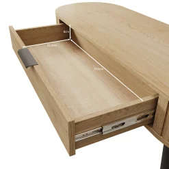 Loro - Kaptafel - Eikenpatroon - 120x40x80 cm