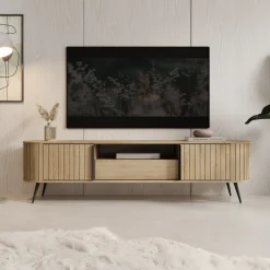Loro - TV-Meubel - Eikenpatroon - 196x40x52 cm