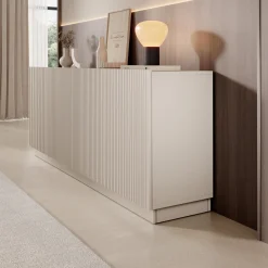 Lucera - Dressoir - Beige - 200x42x78 cm