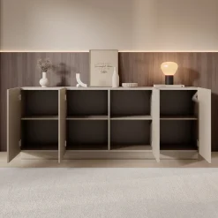 Lucera - Dressoir - Beige - 200x42x78 cm