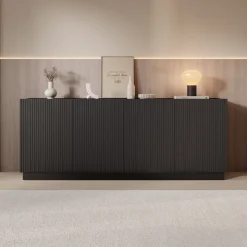 Lucera - Dressoir - Zwart - 200x42x78 cm