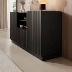 Lucera - Dressoir - Zwart - 150x42x78 cm