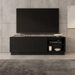 Lucera - TV-Meubel - Zwart - 150x42x48 cm