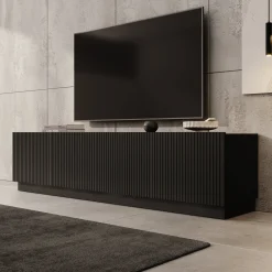 Lucera - TV-Meubel - Zwart - 200x42x48 cm