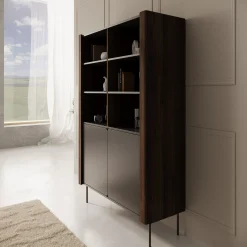 Lux - Boekenkast - Zwart - 105x40x167 cm