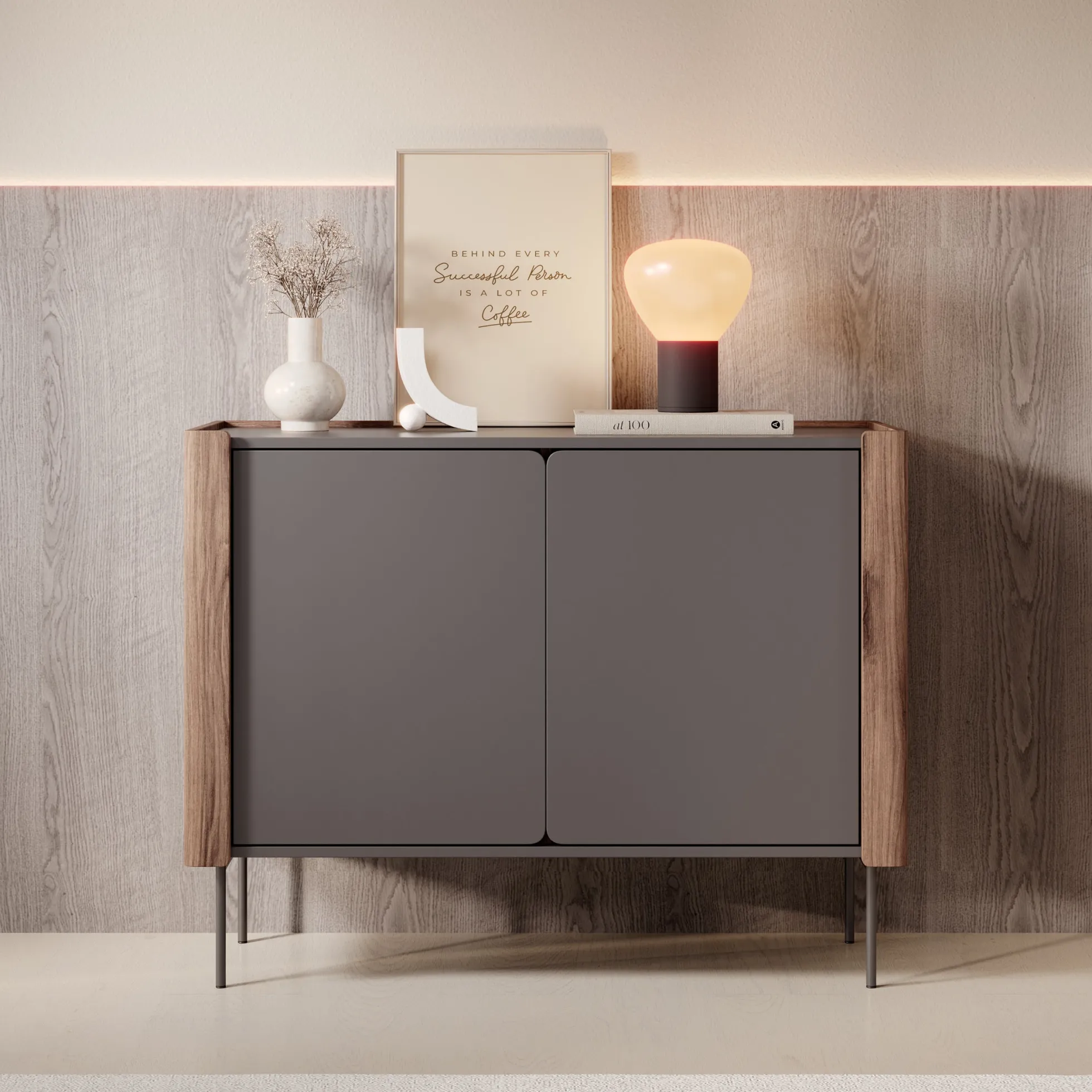 Lux - Dressoir - Zwart - 105x40x83 cm