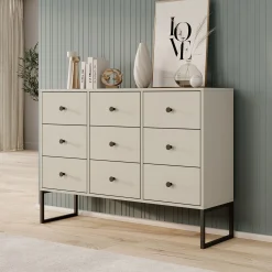 Lyndall - Ladekast - Beige - 115x33x82 cm