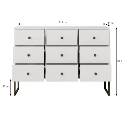 Lyndall - Ladekast - Beige - 115x33x82 cm