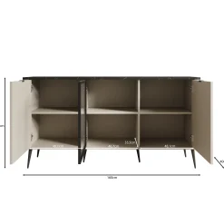 Mace 3 - Dressoir - Beige - 160x40x82 cm
