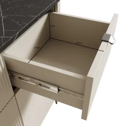 Mace - Dressoir - Beige - 130x40x82 cm