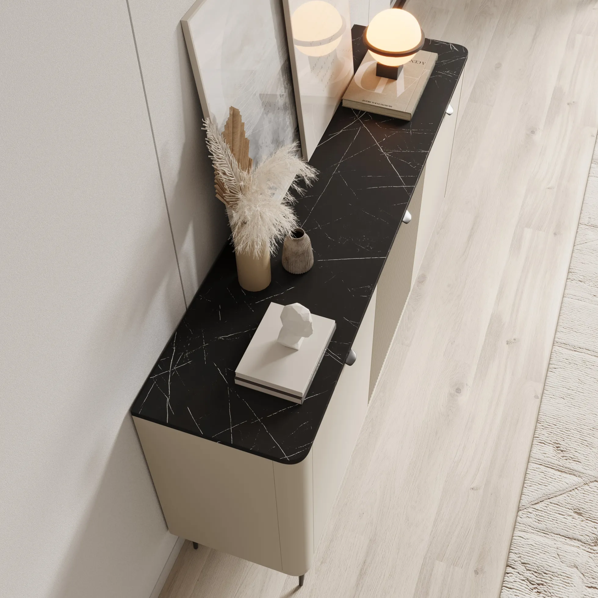 Mace - Dressoir - Beige - 160x40x82 cm