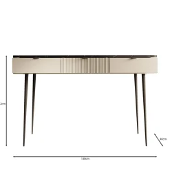 Mace - Kaptafel - Beige - 130x40 cm