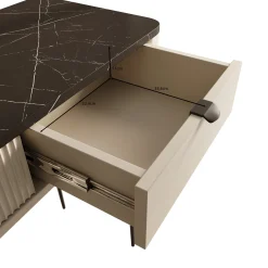 Mace - Kaptafel - Beige - 130x40 cm
