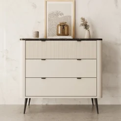 Mace - Ladekast - Beige - 90x40x82 cm
