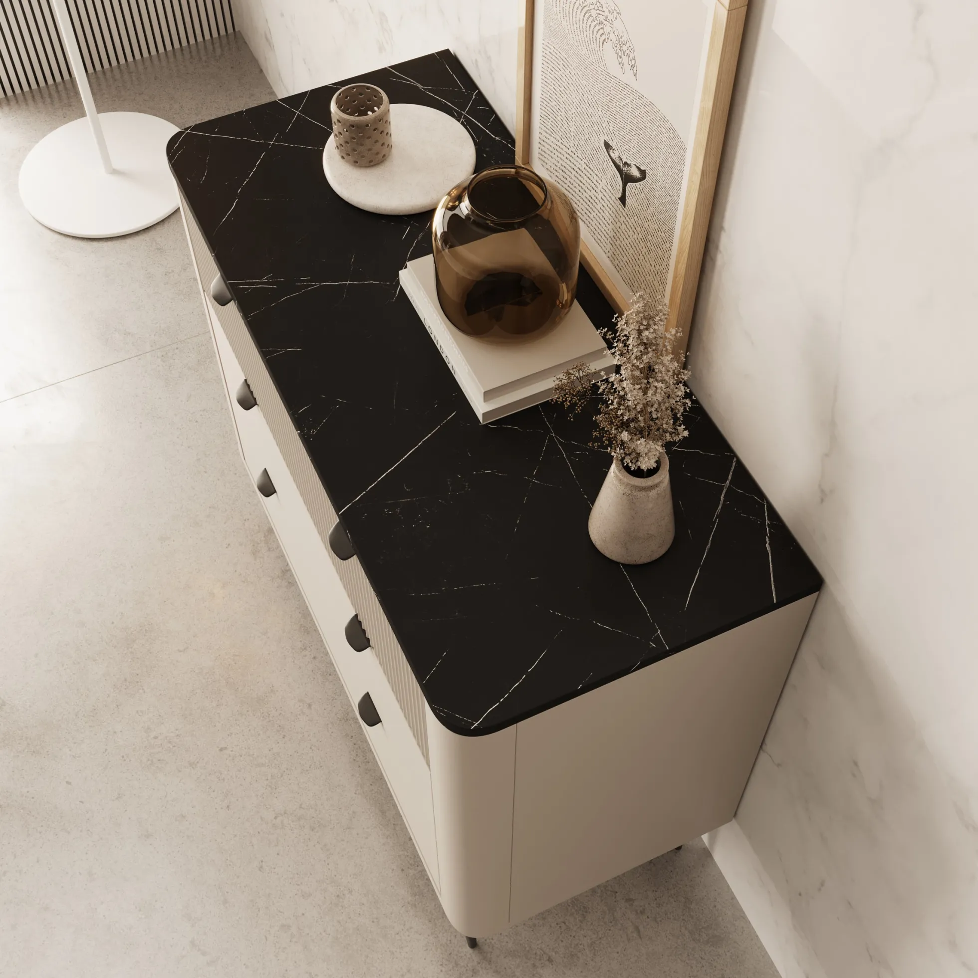Mace - Ladekast - Beige - 90x40x82 cm