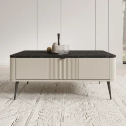 Mace - Salontafel - Beige - 100x60x42 cm