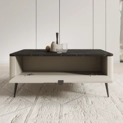 Mace - Salontafel - Beige - 100x60x42 cm