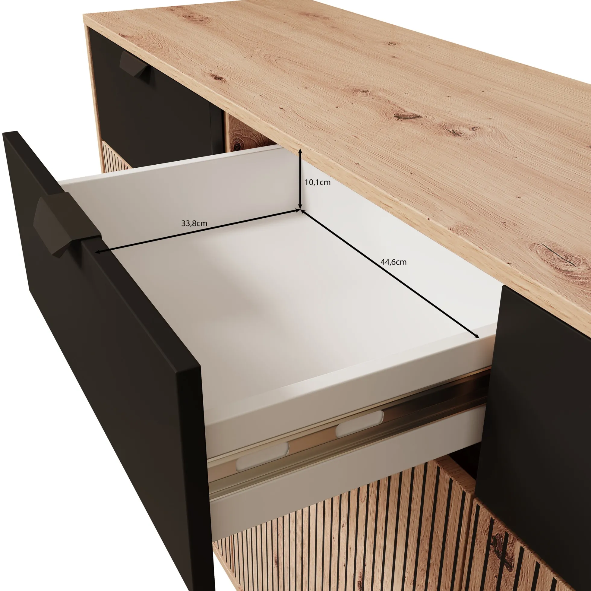 Malaika - Dressoir - Eikenpatroon - 157x40x93 cm