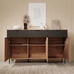 Malaika - Dressoir - Eikenpatroon - 157x40x93 cm