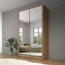 Malibu - Kledingkast 2-deurs - Eiken - 113x53x197 cm