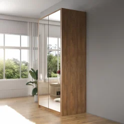 Malibu - Kledingkast 2-deurs - Eiken - 113x53x197 cm