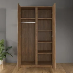 Malibu - Kledingkast 2-deurs - Eiken - 113x53x197 cm