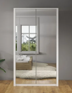 Malibu - Kledingkast 2-deurs - Wit - 113x53x197 cm