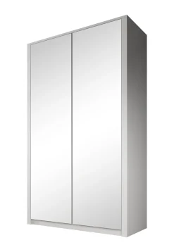 Malibu - Kledingkast 2-deurs - Wit - 113x53x197 cm