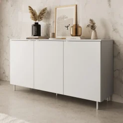 Malvare - Dressoir - Wit - 150x41x80 cm