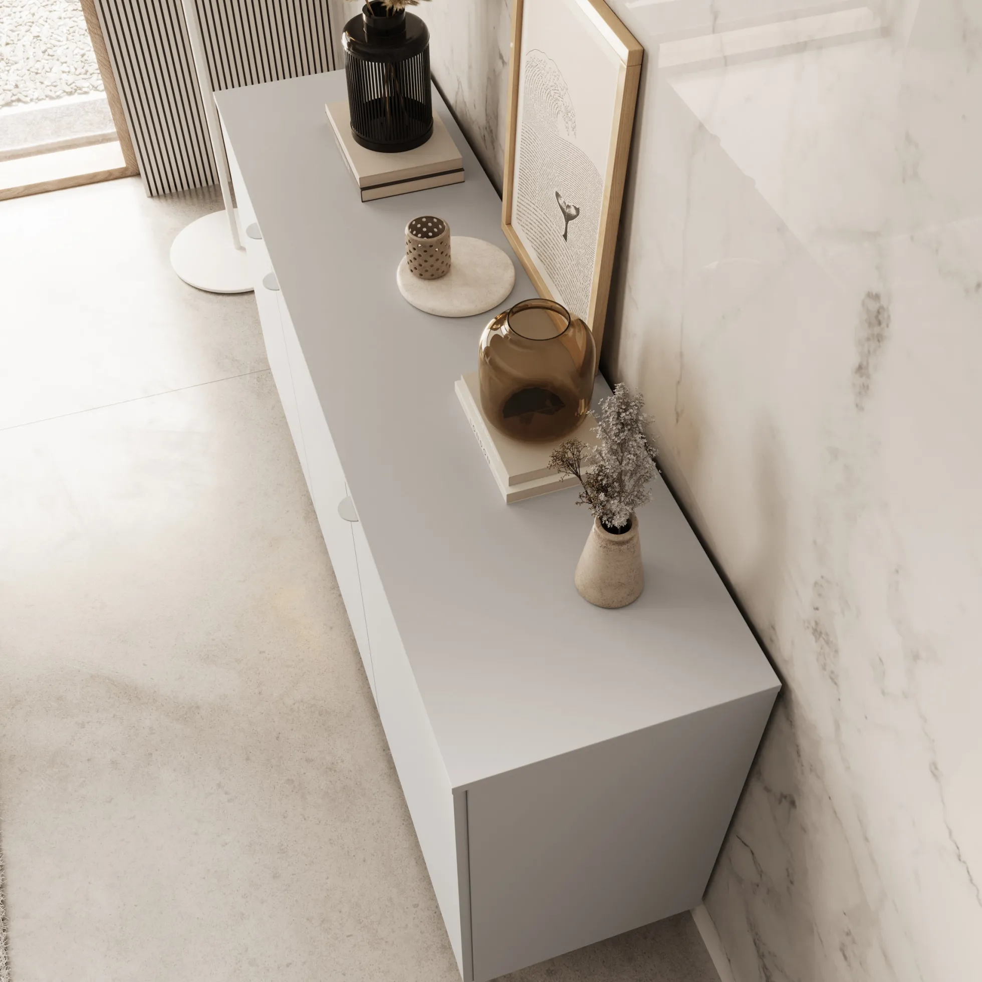 Malvare - Dressoir - Wit - 150x41x80 cm