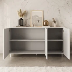 Malvare - Dressoir - Wit - 150x41x80 cm