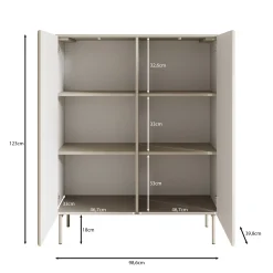 Marajo - Dressoir - Beige - 99x40x123 cm