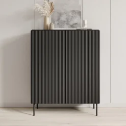 Marajo - Dressoir - Zwart - 99x40x123 cm