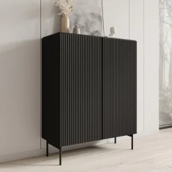 Marajo - Dressoir - Zwart - 99x40x123 cm