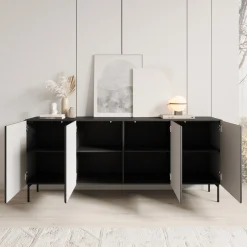 Marajo - Dressoir - Zwart - 195x40x81 cm