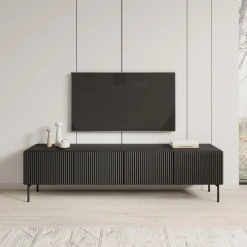 Marajo - TV-Meubel - Zwart - 195x40x51 cm