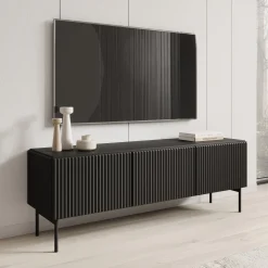 Marajo - TV-Meubel - Zwart - 147x40x51 cm