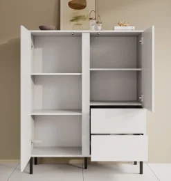 Margareth - Dressoir - Wit - 100x41x122 cm
