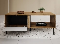 Margareth - Salontafel met opbergruimte - Eiken