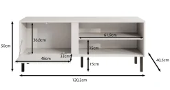 Margareth - TV-Meubel - Eiken - 120 cm