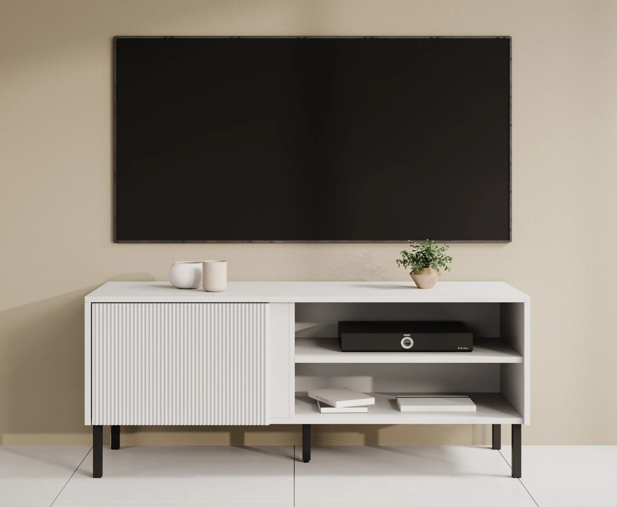 Margareth - TV-Meubel - Wit - 120 cm