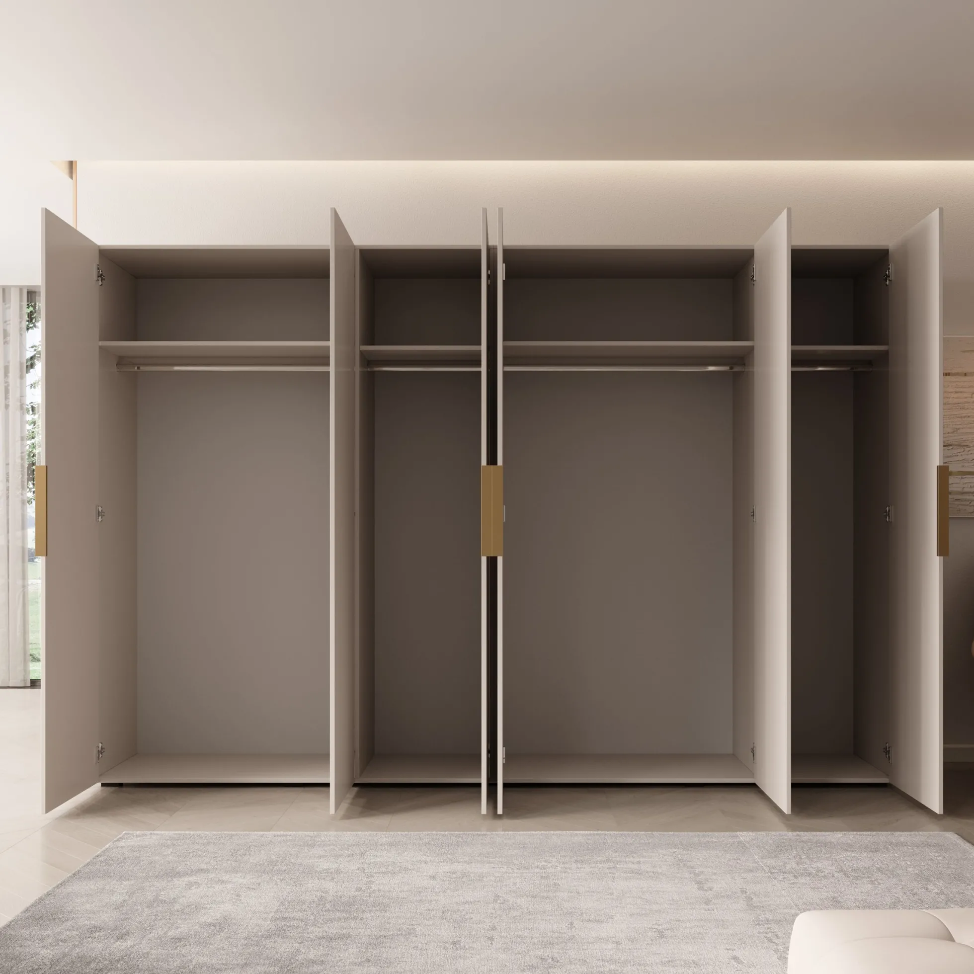 Marquesa - Kledingkast - Beige - 300x50x202 cm