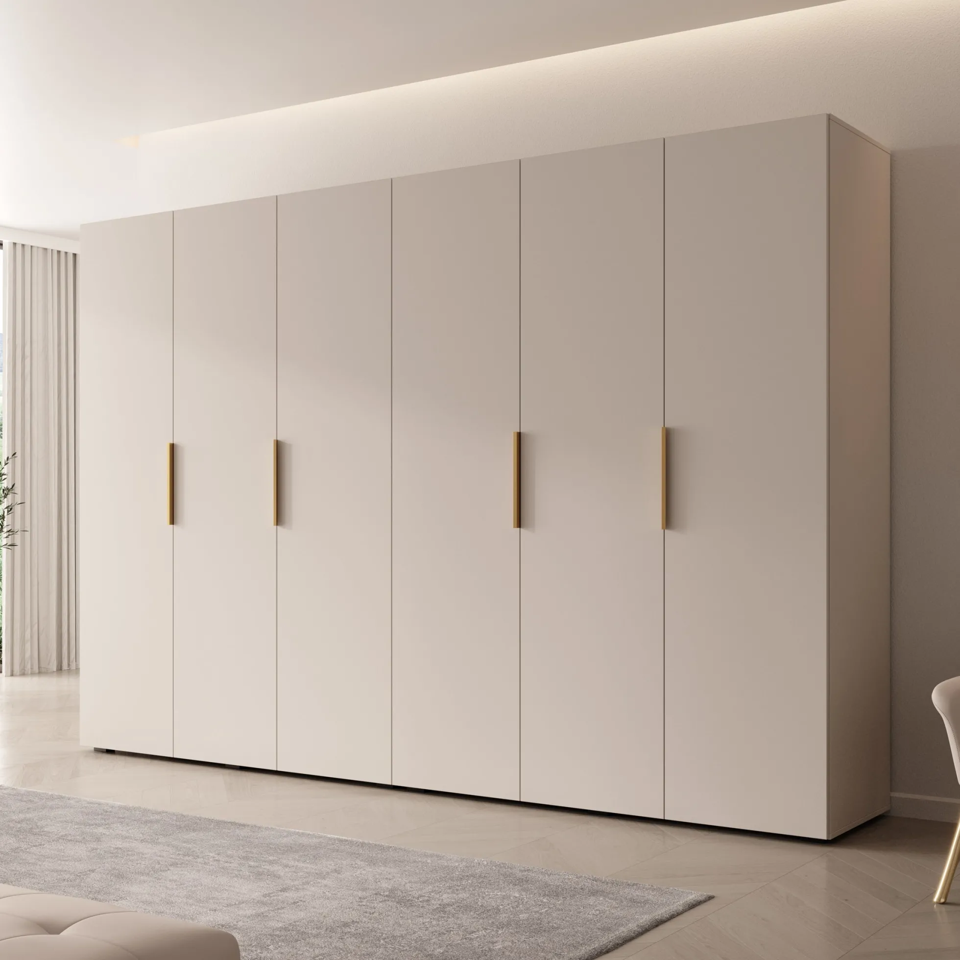 Marquesa - Kledingkast - Beige - 300x50x202 cm