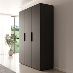 Marquesa - Kledingkast - Zwart - 150x50x202 cm
