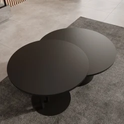 Mastro - Salontafel set van 2 - Zwart - 58-75 cm
