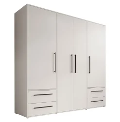 Mayen - Kledingkast 4 deuren - Wit - 206x59x200 cm