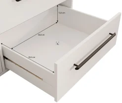 Mayen - Kledingkast 3 deuren - Wit - 145x59x200 cm