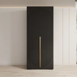 Mayfair - Kledingkast 2-deurs - Zwart - 100x47x237 cm